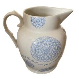 NIB! Mary & Martha Overflowing Pitcher Ceramic Doilies w/ saying